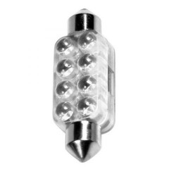 Innenraumlampe SV8,5-8, blau, 8 LEDs, 13 x 44