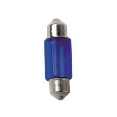 12V Soffitenlampen SV8,5-8, 10W, blau, 2 St., 11 x 31