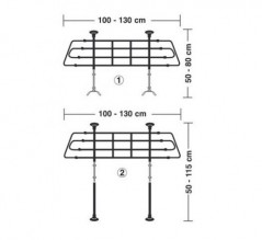 Sicherheits- Hundegitter GRG-6, universell, 1 Element, ausziehba