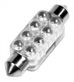 Innenraumlampe SV8,5-8, wei, 8 LEDs, 13 x 44