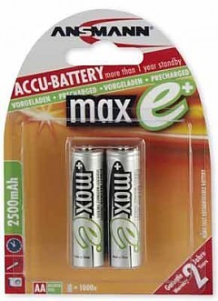 maxE+ Mignon Accu 2.500 mAh 2er Blister