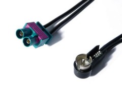 Antennenadapter Doppel FAKRA Stecker auf 50 Ohm Stecker