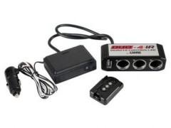 3-fach Zig.-Steckdose, 24V + 1 x USB, mit Fernbedienung